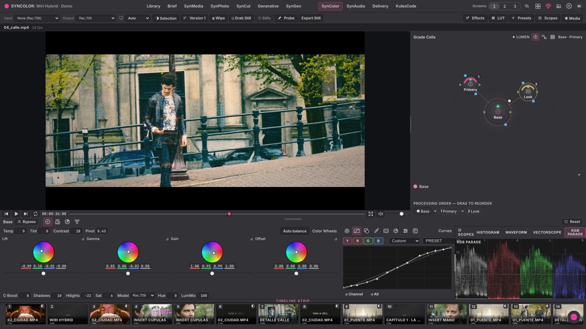 SynColor, la corrección de color de Wiri Hybrid